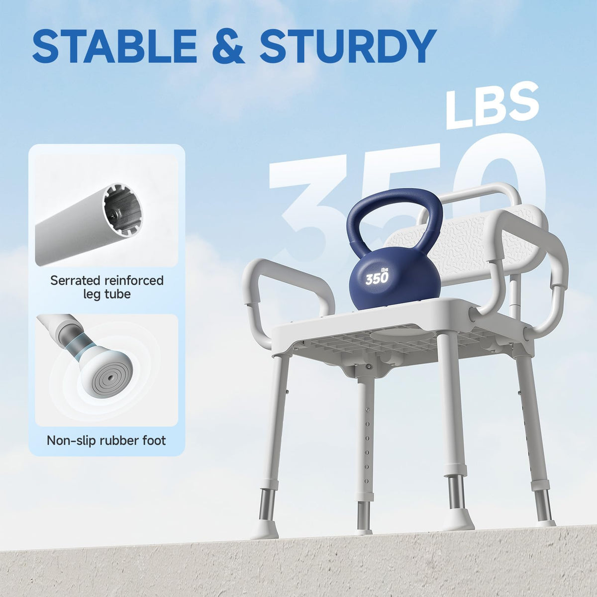 Shower Chair with Back & Arms Q950957