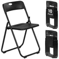Black Plastic Folding Chairs Q992052