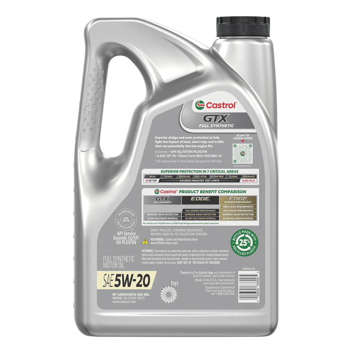 Full Synthetic 5W-20 Motor Oil, 5 Quarts J51037