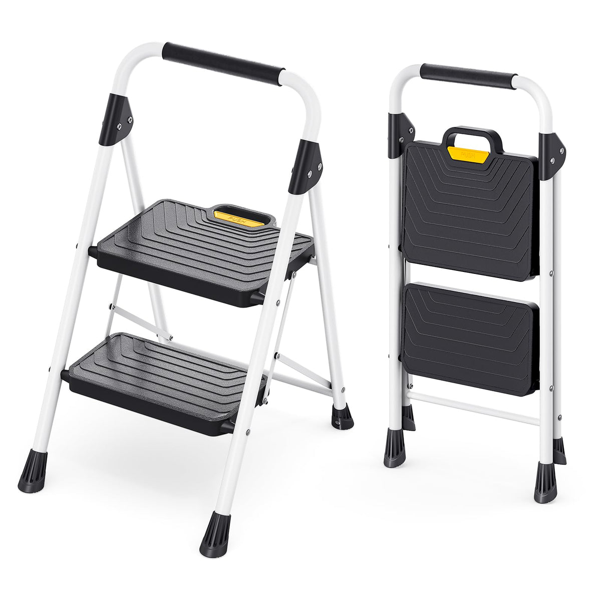 2 Step Folding Step Stool White F508
