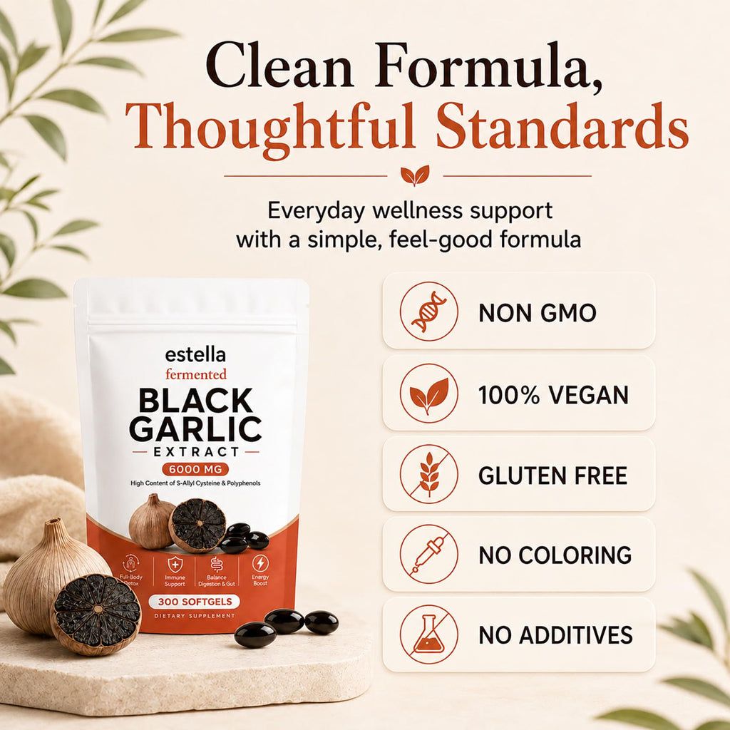 Fermented Black Garlic Extract Softgels, Vegan, Non-GMO, 300 Count A1213