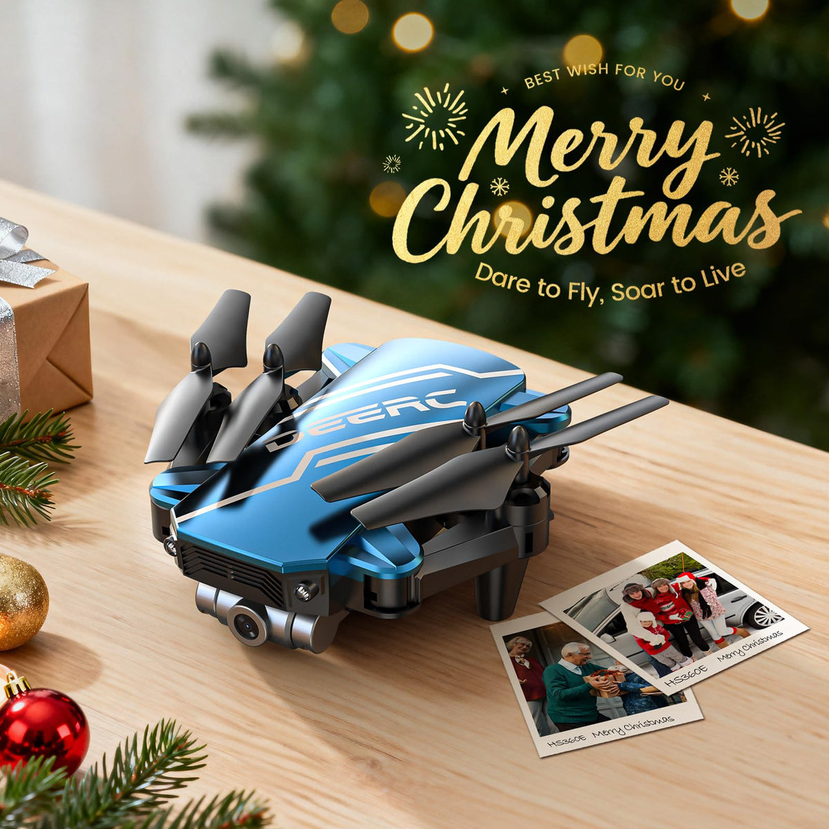Mini Drone with 720P HD Camera Blue X5099