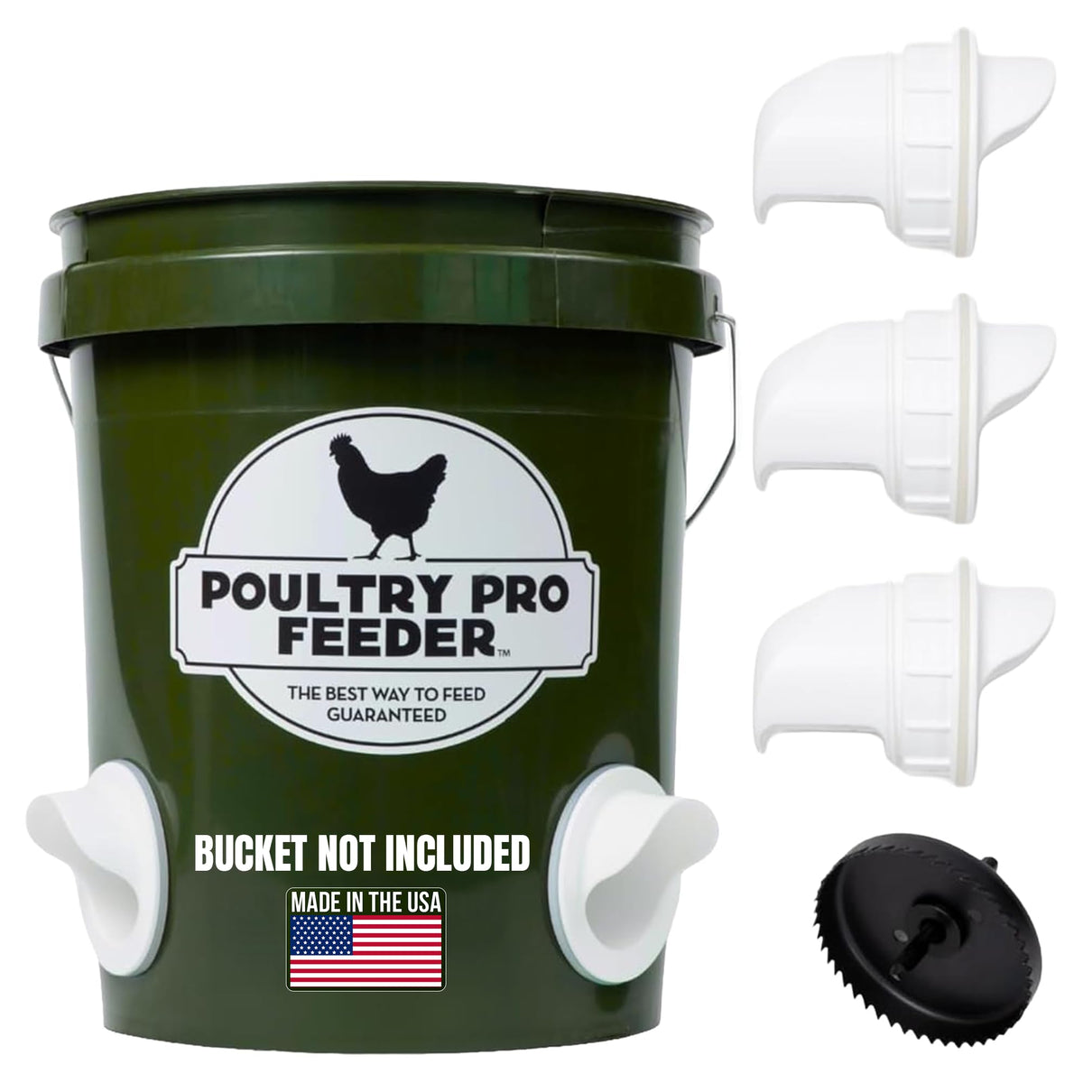 Chicken Feeder and Waterer Set with 3 Ports I748726