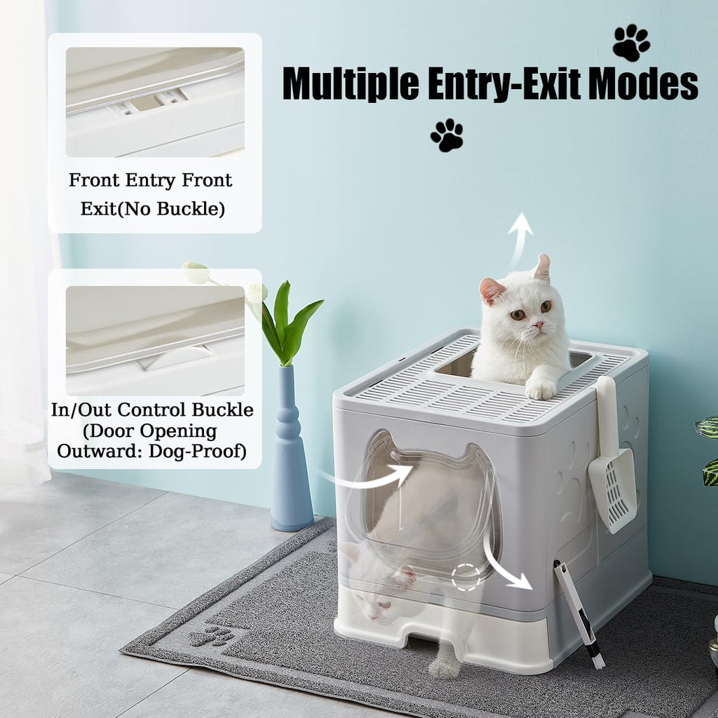 Covered Litter Box with Lid and Scooper X166481
