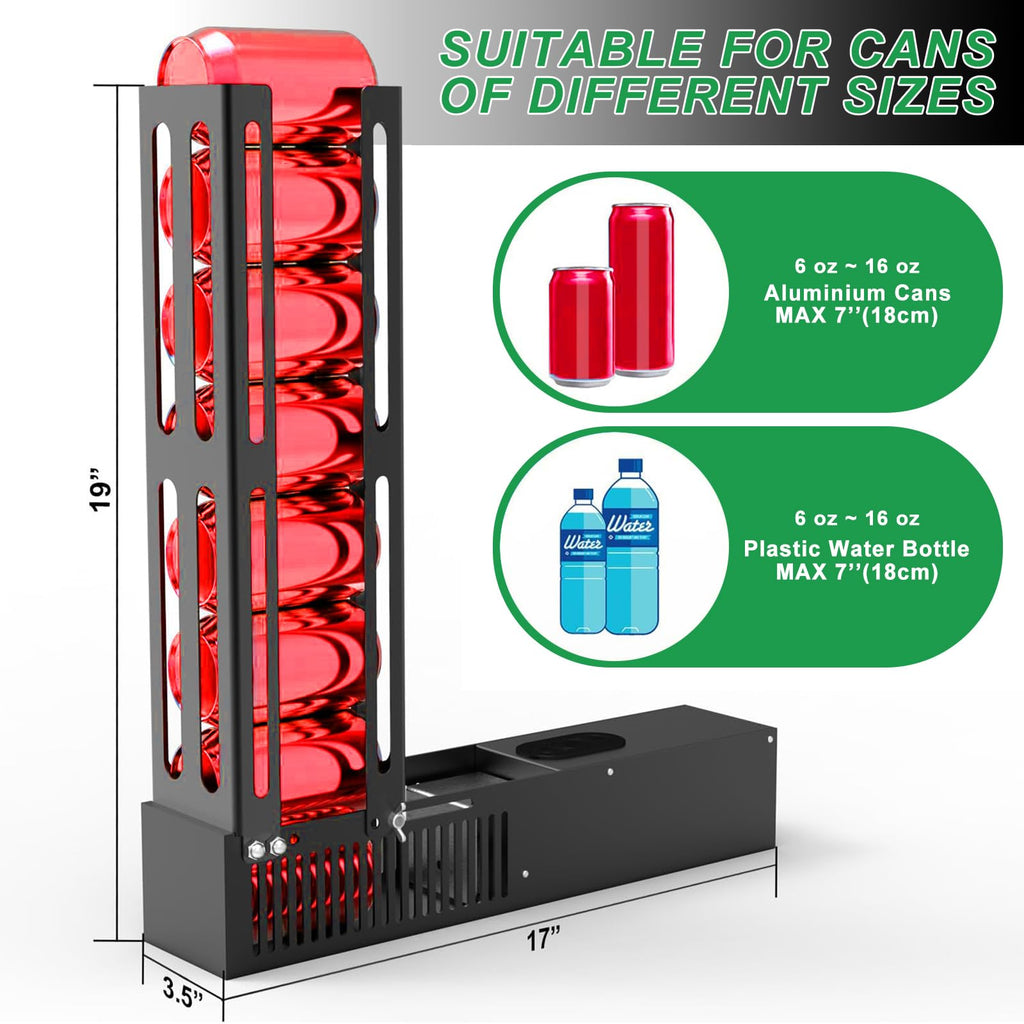 Electric Can Crusher, 8 Cans at a Time, Heavy Duty for 12oz & 16oz Cans R352
