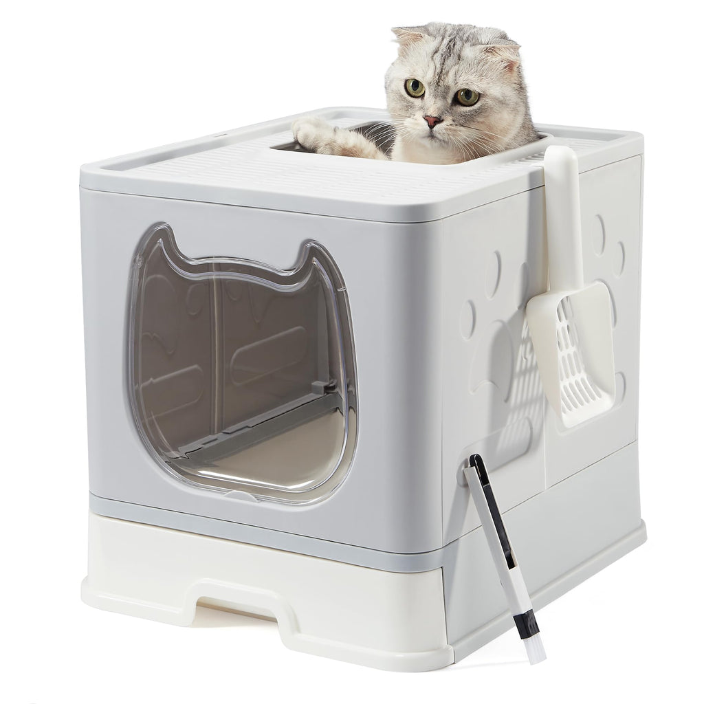 Covered Litter Box with Lid and Scooper X166481
