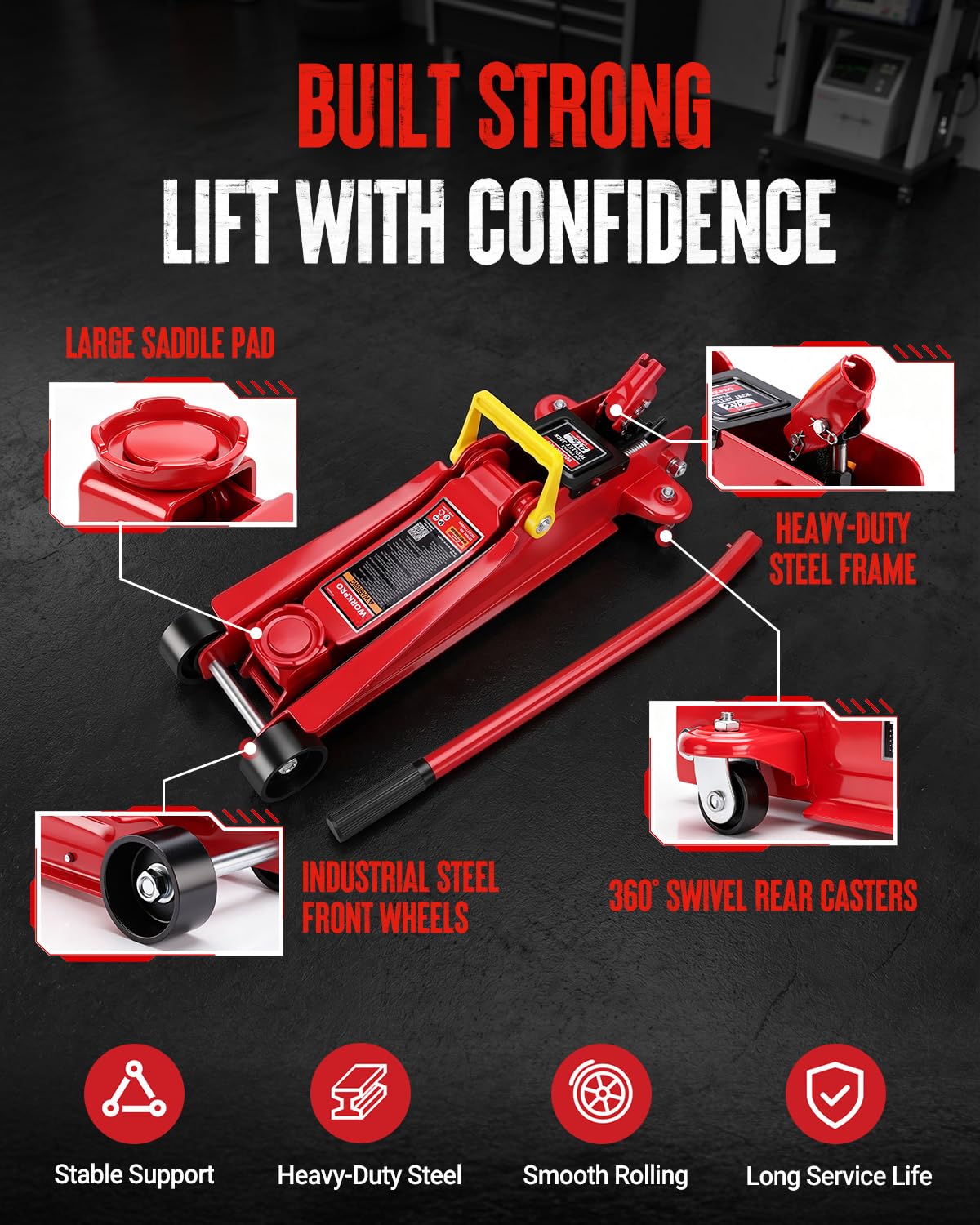 2.5 Ton Hydraulic Trolley Floor Jack W6677