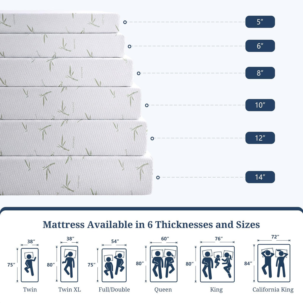 5 Inch Gel Infused Memory Foam Mattress Q561