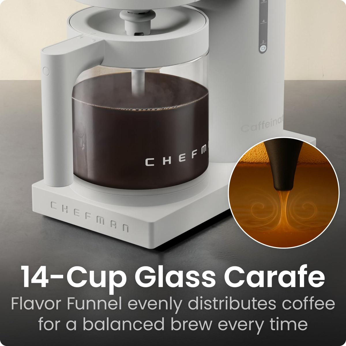 Programmable Drip Coffee Maker, 14-Cup Glass Carafe O109384