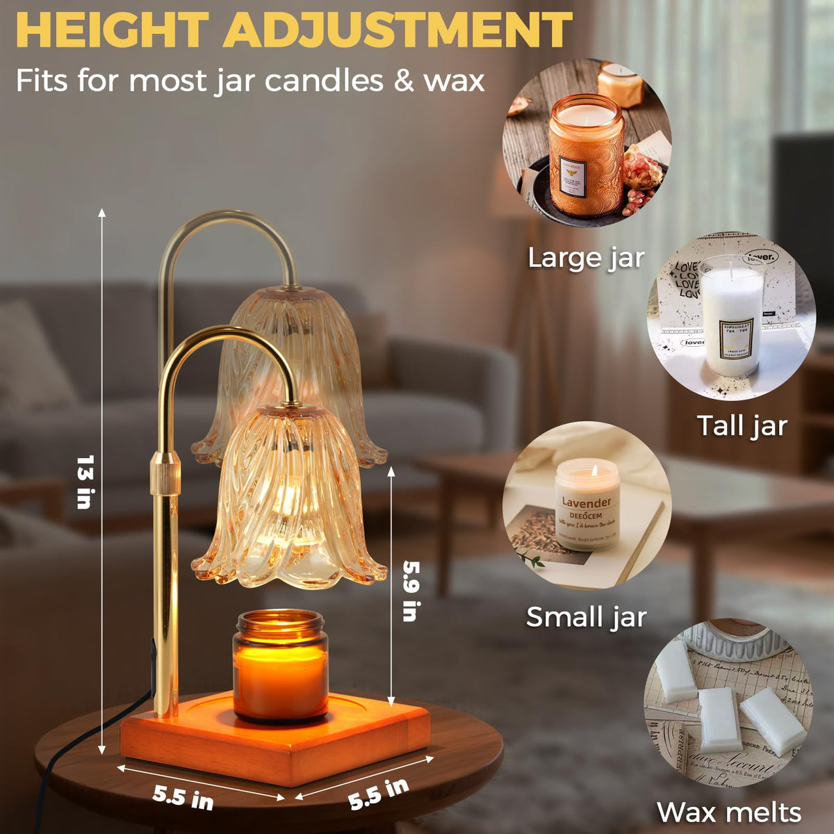 Candle Warmer Lamp with Timer W11933