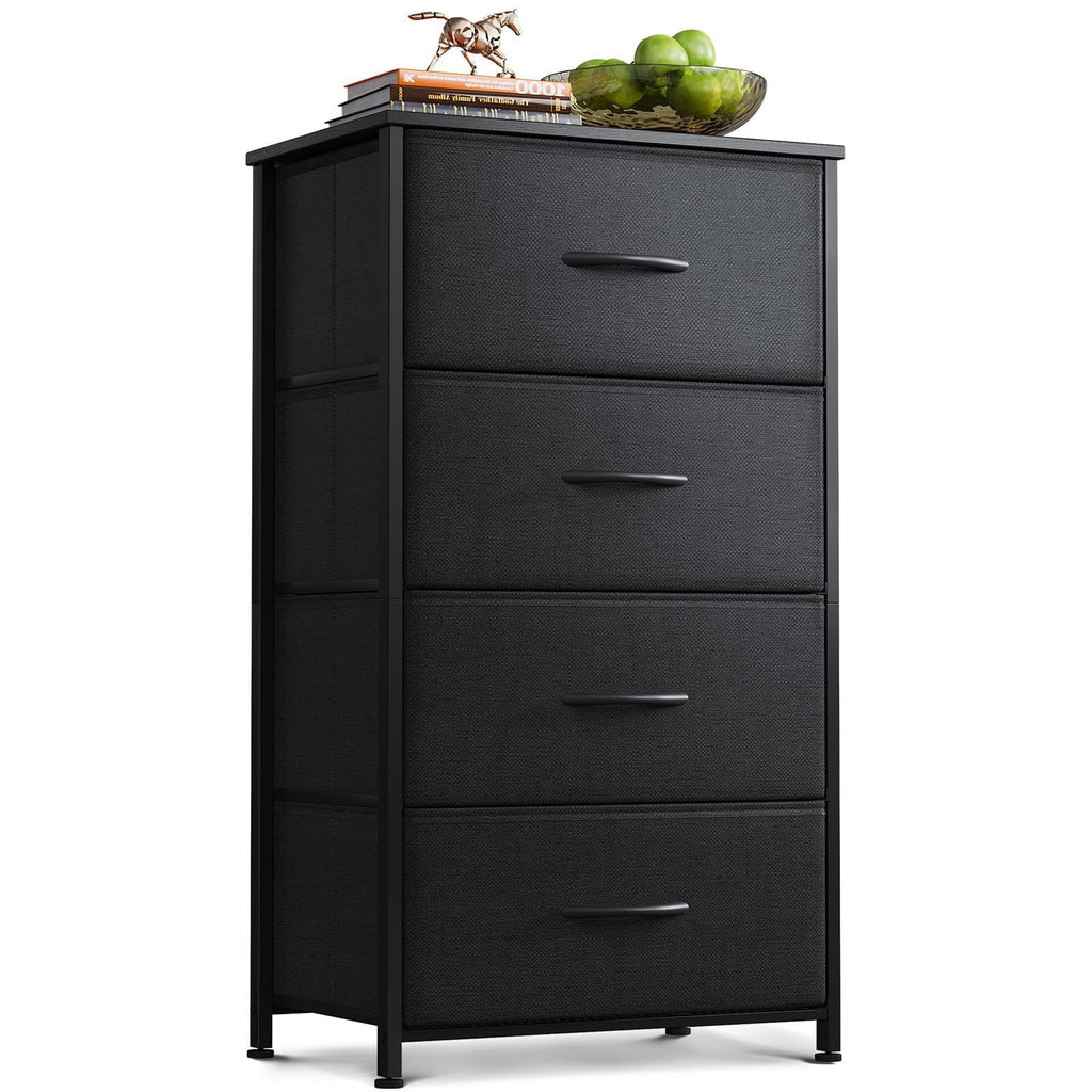 Black 4 Drawer Small Dresser J22959