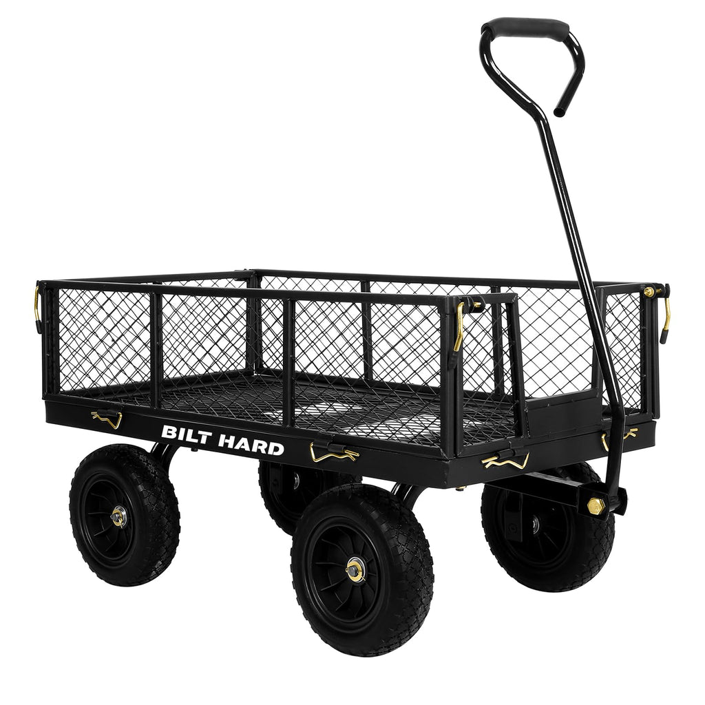 10" Flat Free Tires Steel Garden Cart with Rotating Handle R5219