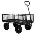 10" Flat Free Tires Steel Garden Cart with Rotating Handle R5219