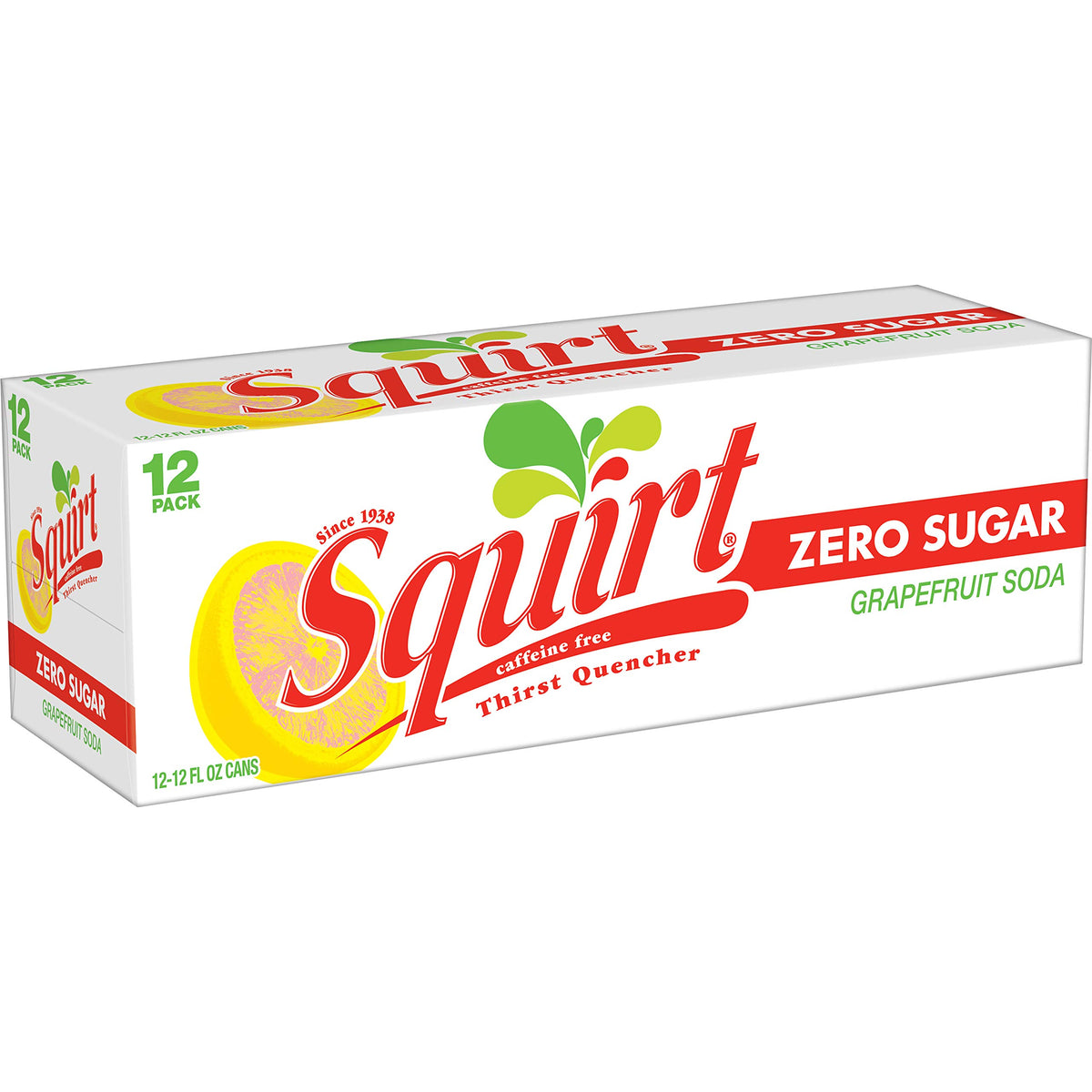 Zero Sugar Grapefruit Soda, 12 fl oz cans, 12 pack U295