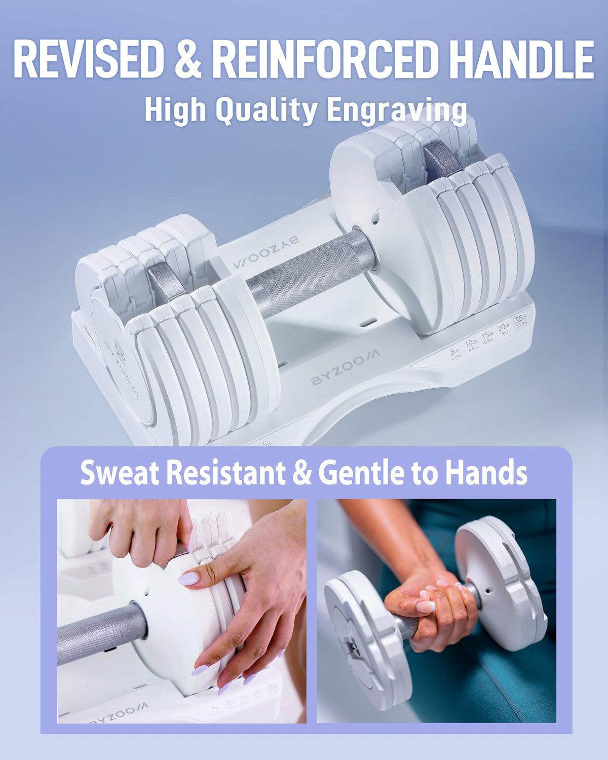 Adjustable Dumbbell 5-in-1 White X2941