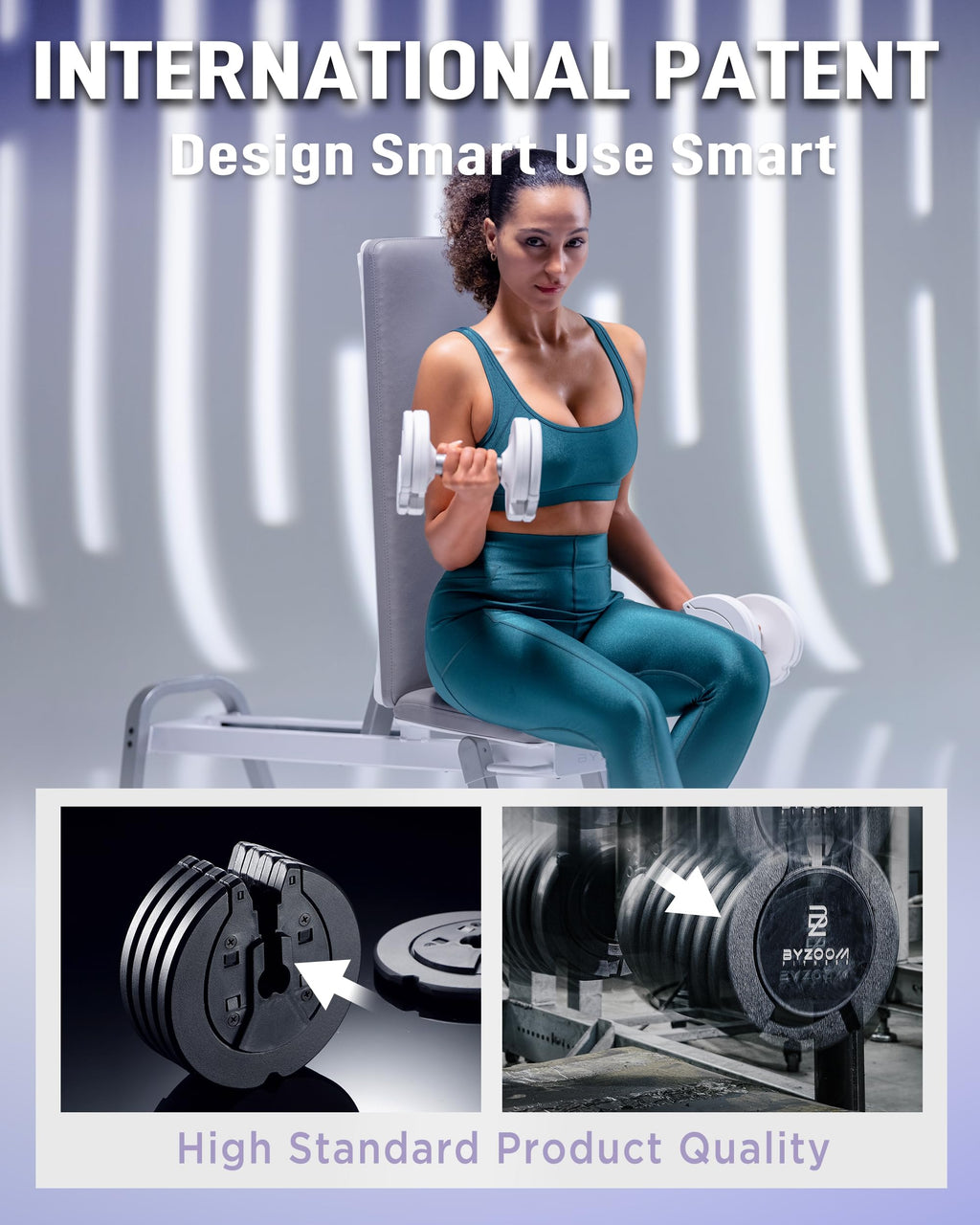 Adjustable Dumbbell 5-in-1 White X2941
