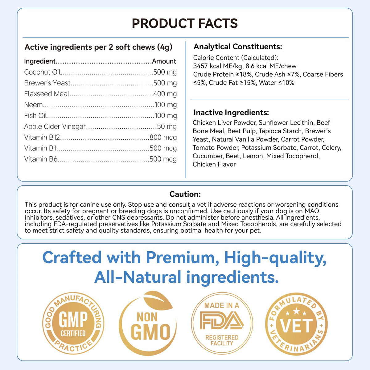 Flea and Tick Prevention for Dogs, 200 Chews I2613