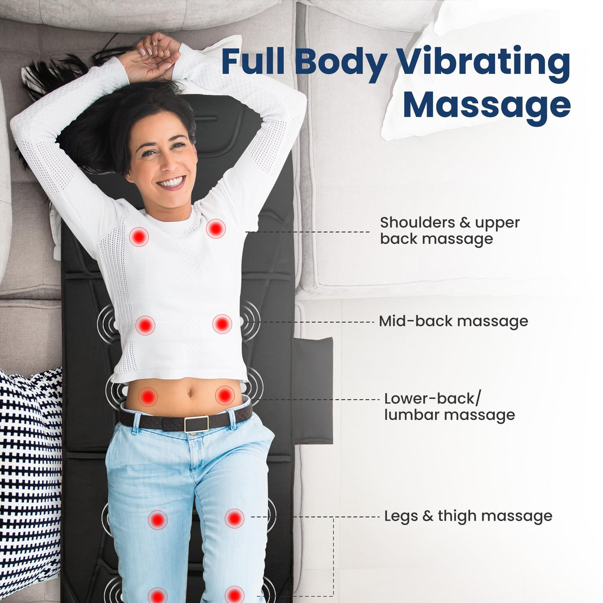 Full Body Massage Mat with Heat U590