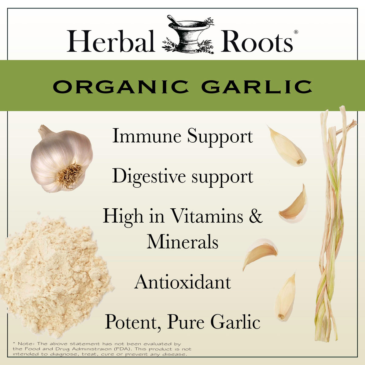 Organic Whole Bulb Garlic 60 Vegan Capsules S205