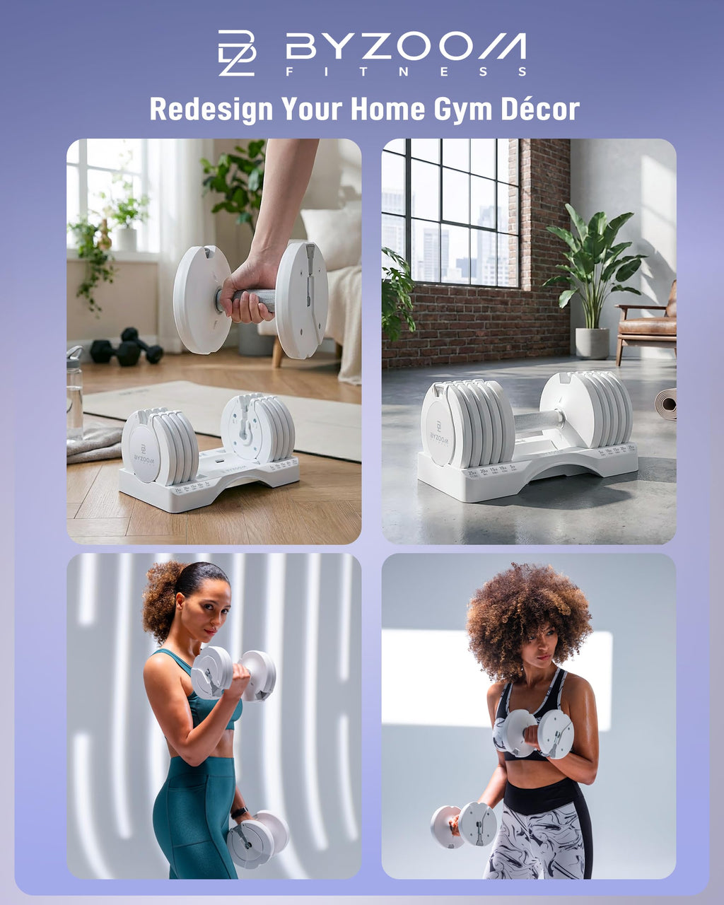 Adjustable Dumbbell 5-in-1 White X2941