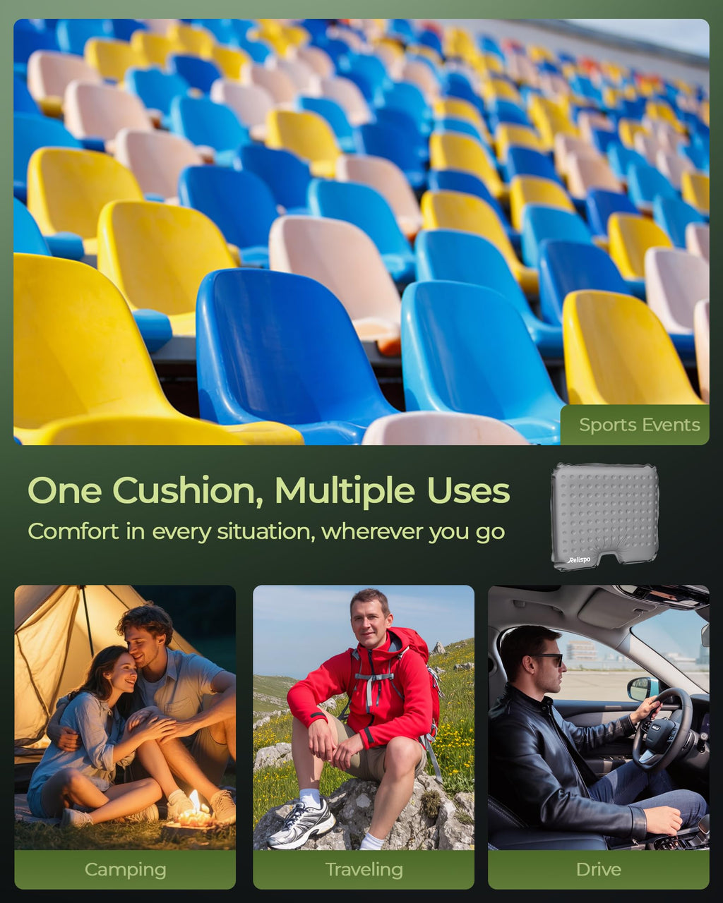 Inflatable Stadium Seat Cushion W9523