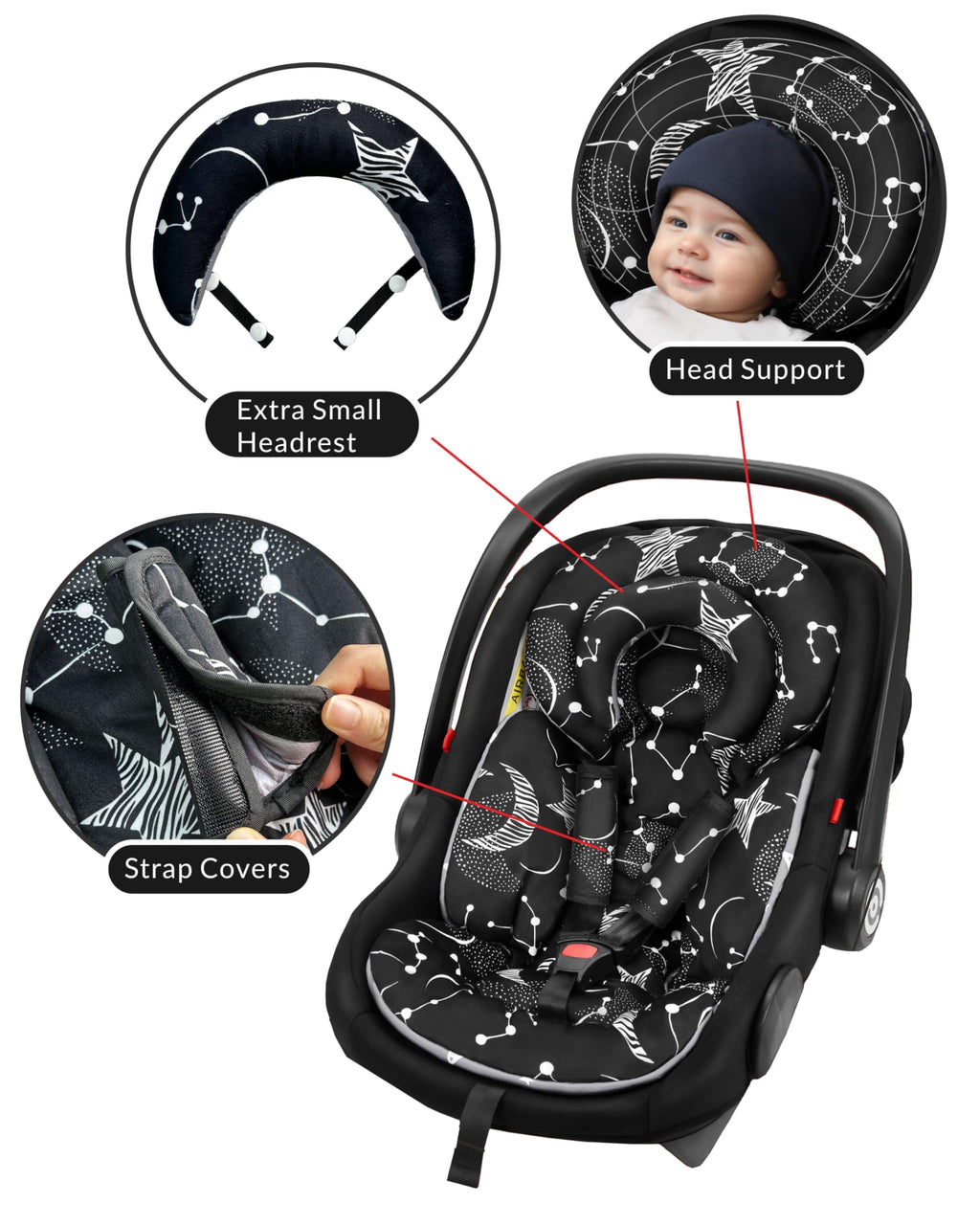 Infant Car Seat Insert with Removable Cushion V184533