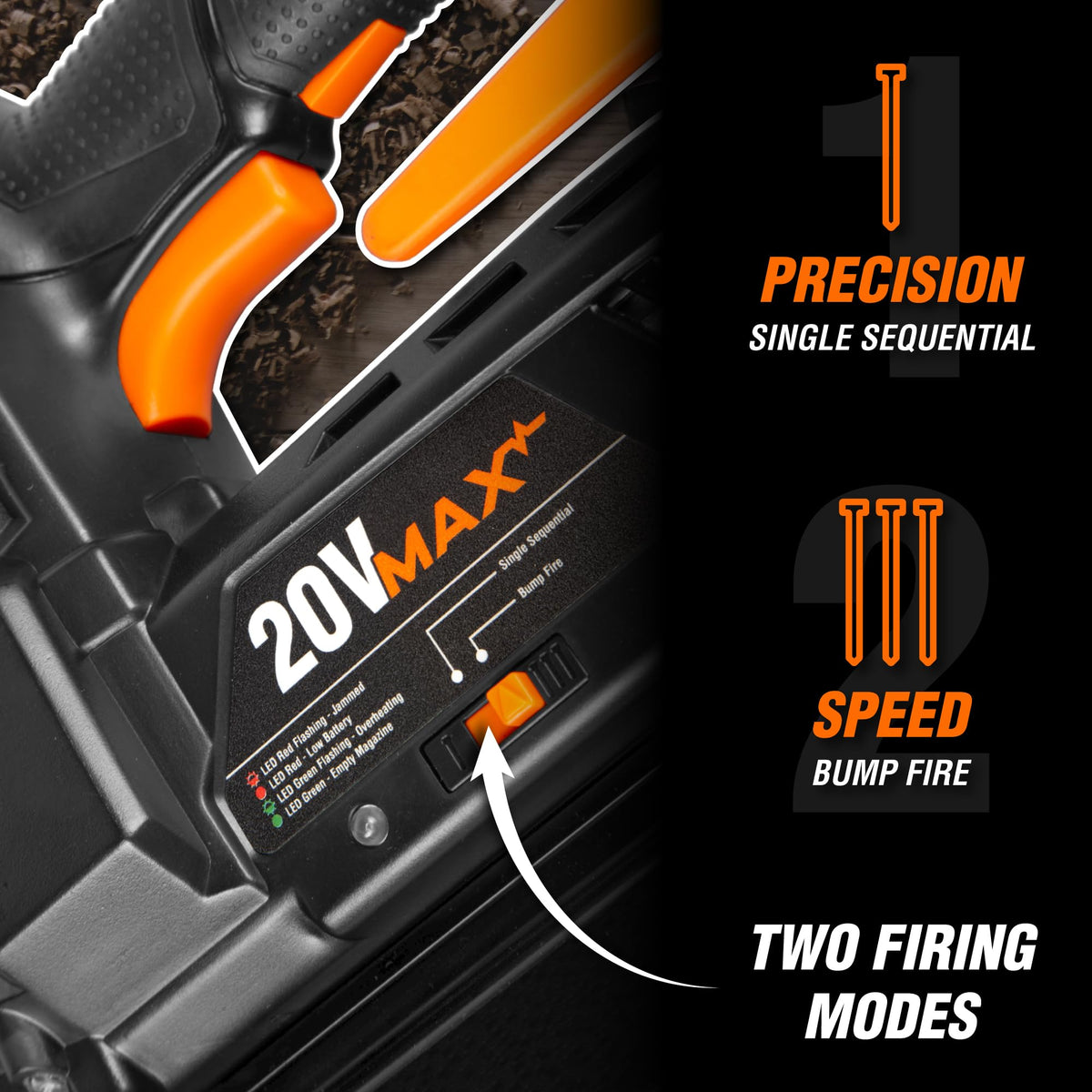 20V Max Cordless 18-Gauge Brad Nailer with Battery and Charger N7923