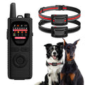 Wireless Dog Fence System 2-in-1 Pet Containment Training Collar IPX6 Waterproof Rechargeable Black Red X88172