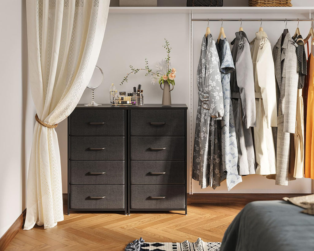 Black 4 Drawer Small Dresser J22959
