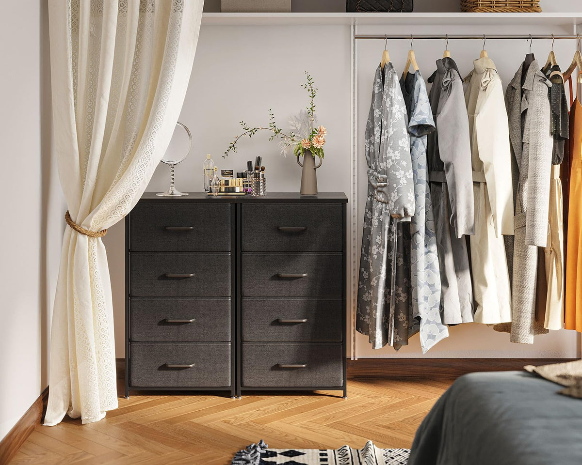 Black 4 Drawer Small Dresser J22959