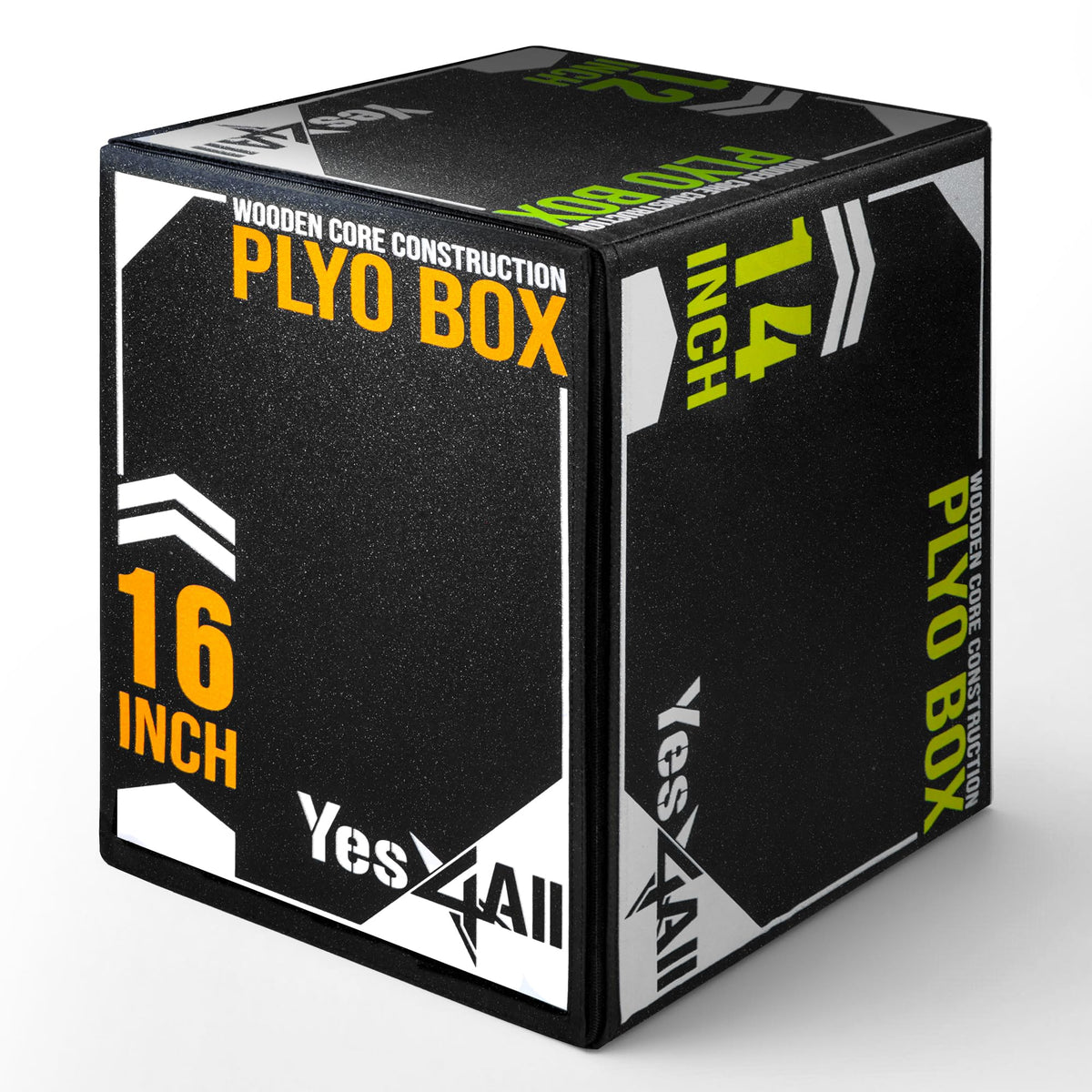 3-in-1 Soft-Padded Plyo Box with Wooden Core Y70092