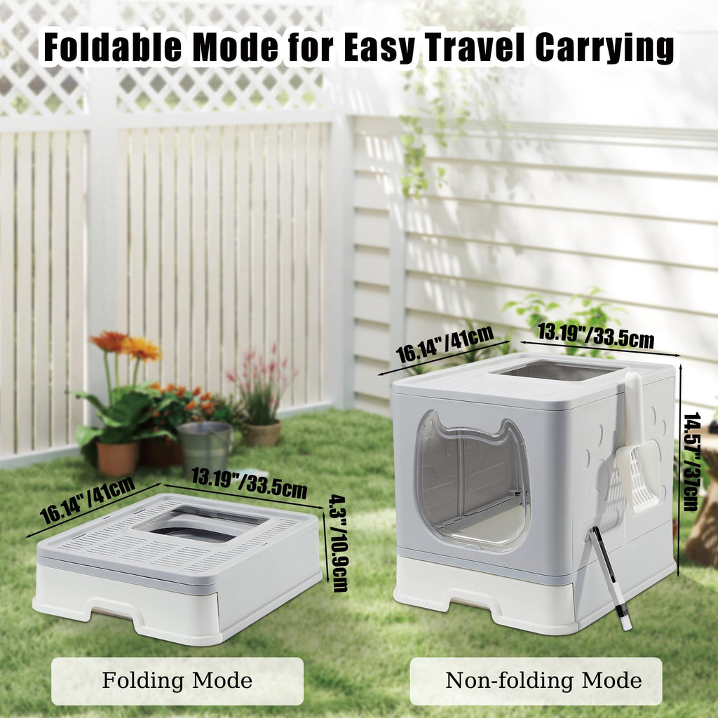 Covered Litter Box with Lid and Scooper X166481