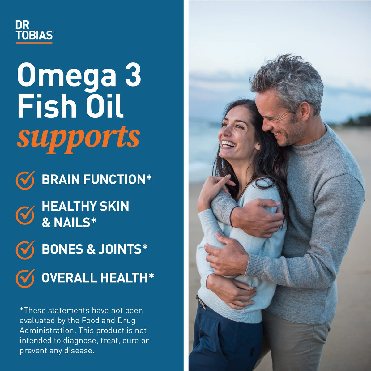 Omega 3 Fish Oil & Lung Health Supplements, 60 Capsules W322