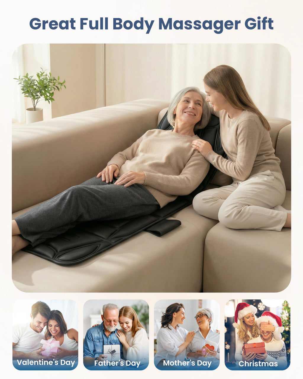 Full Body Massage Mat with Heat U590