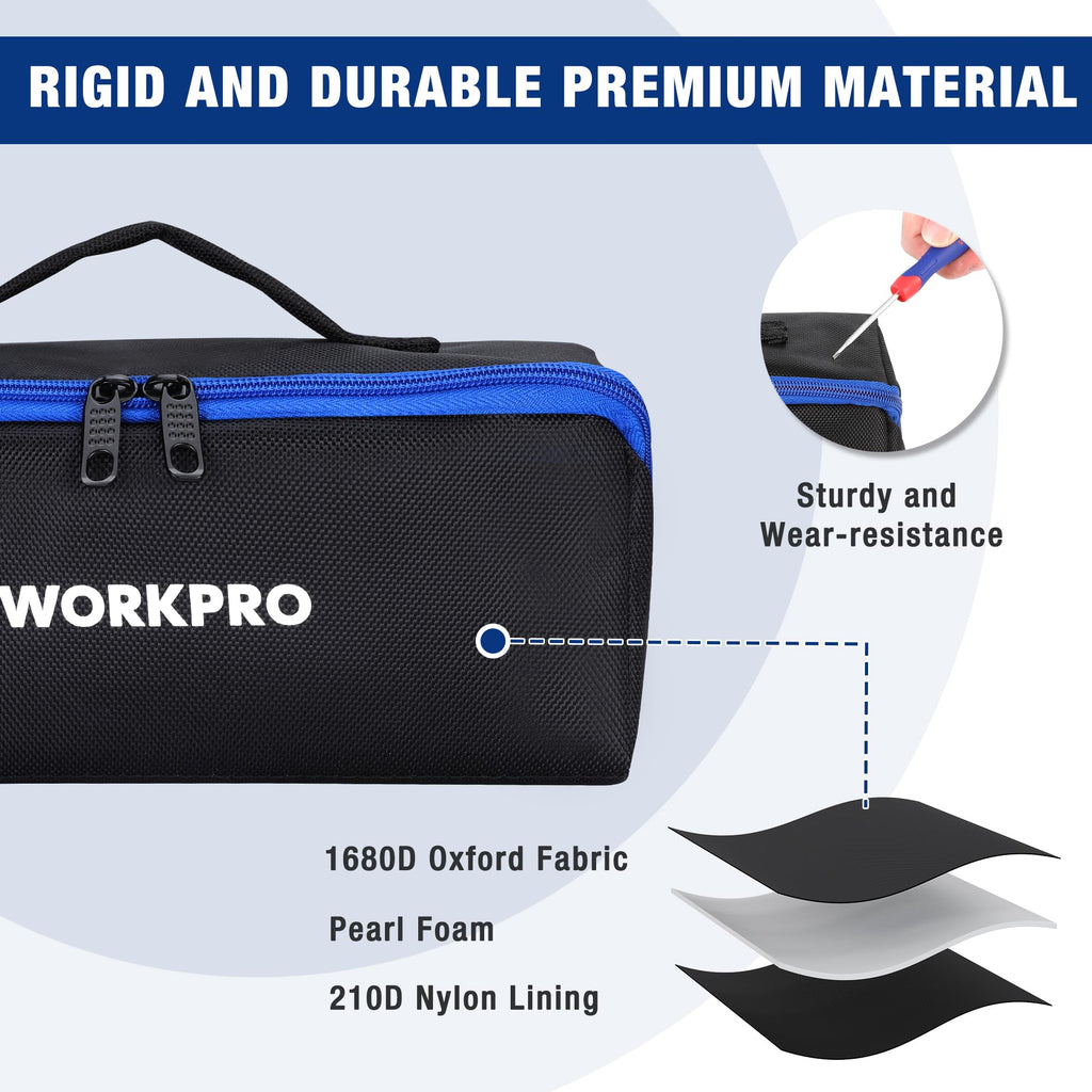 10" Wide Mouth Zipper Utility Tool Bag X669172