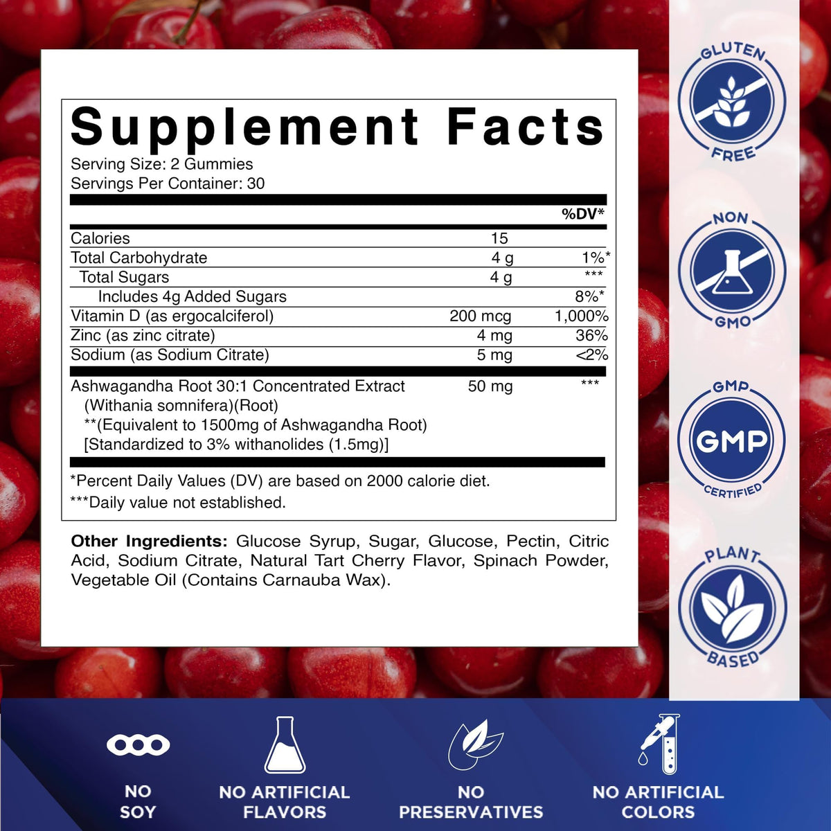 Ashwagandha Gummies 30:1 Extract E789