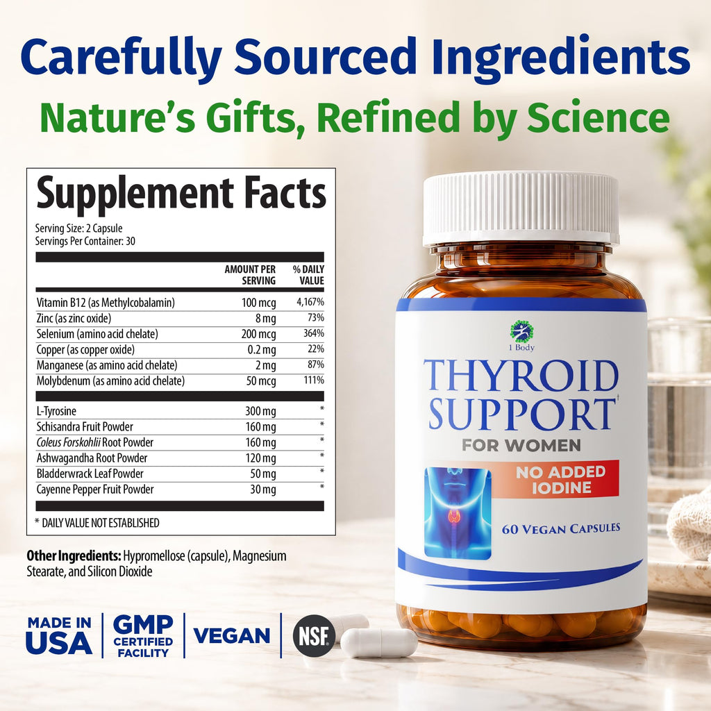 60 Vegan Thyroid Support Capsules C87329