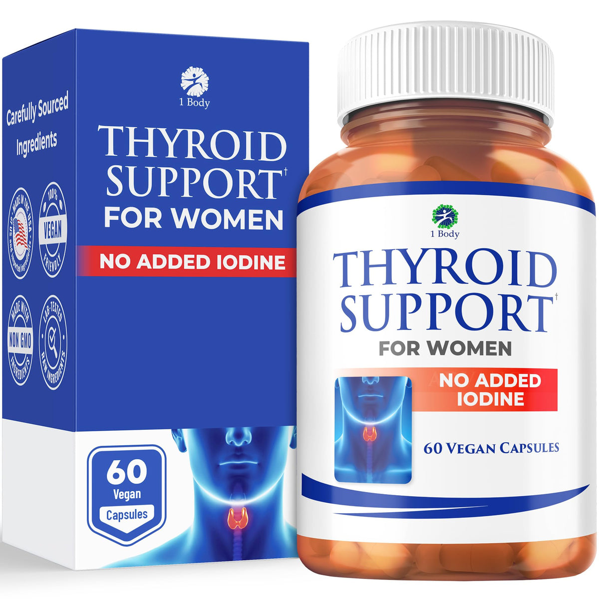 60 Vegan Thyroid Support Capsules C87329