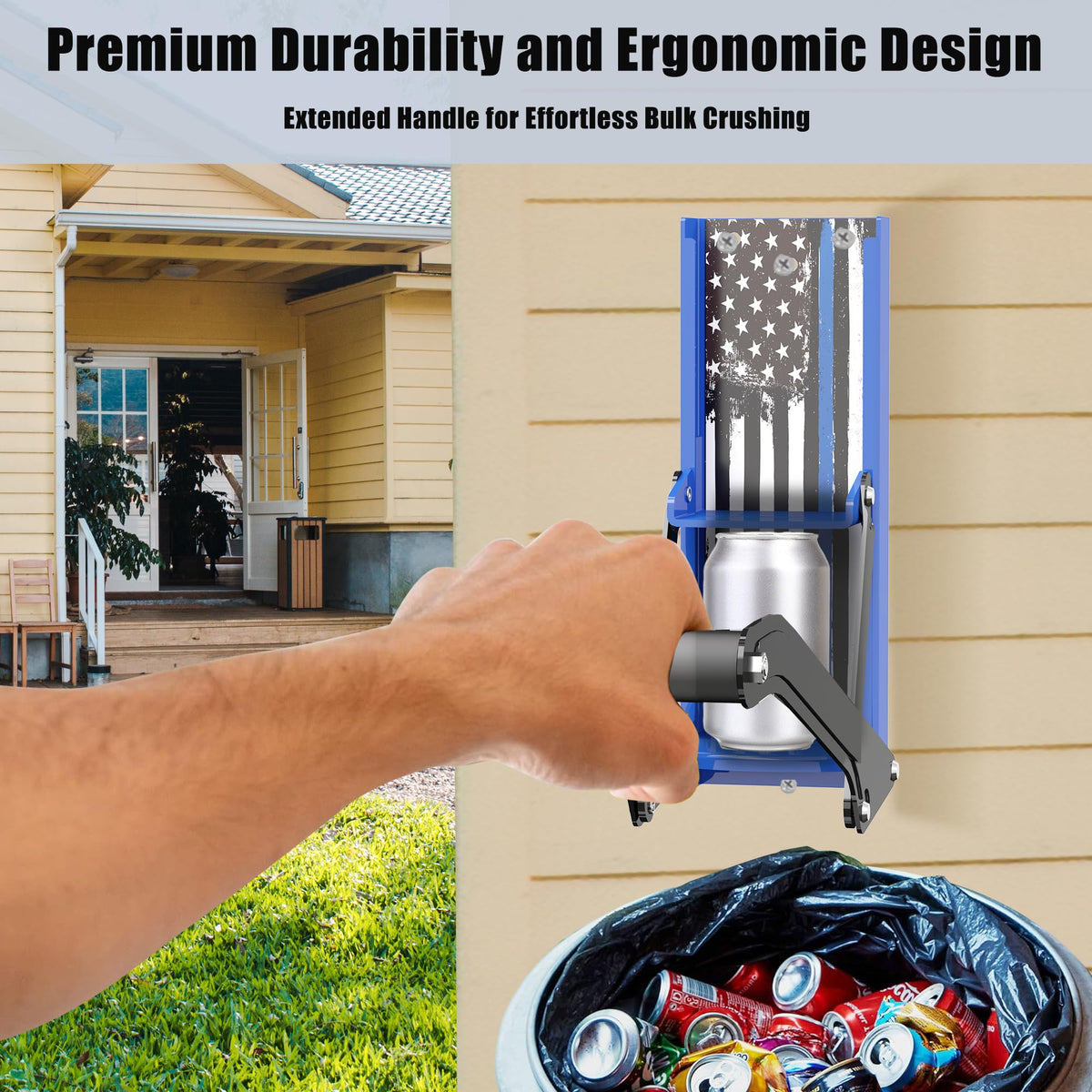 Wall Mounted Can Crusher for 8oz-16oz Cans S866