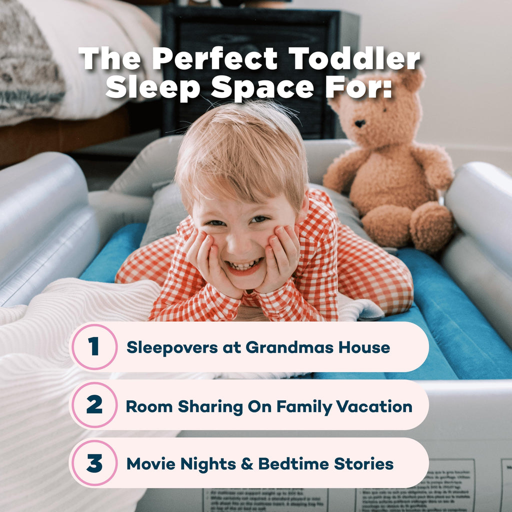 Inflatable Toddler Travel Bed with Safety Bumpers Z37327