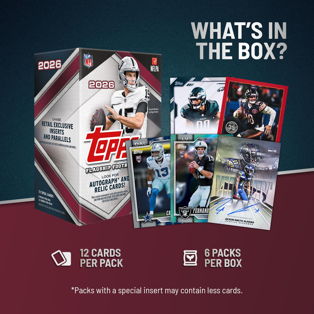 2026 Topps NFL Flagship Football Value Box T13397