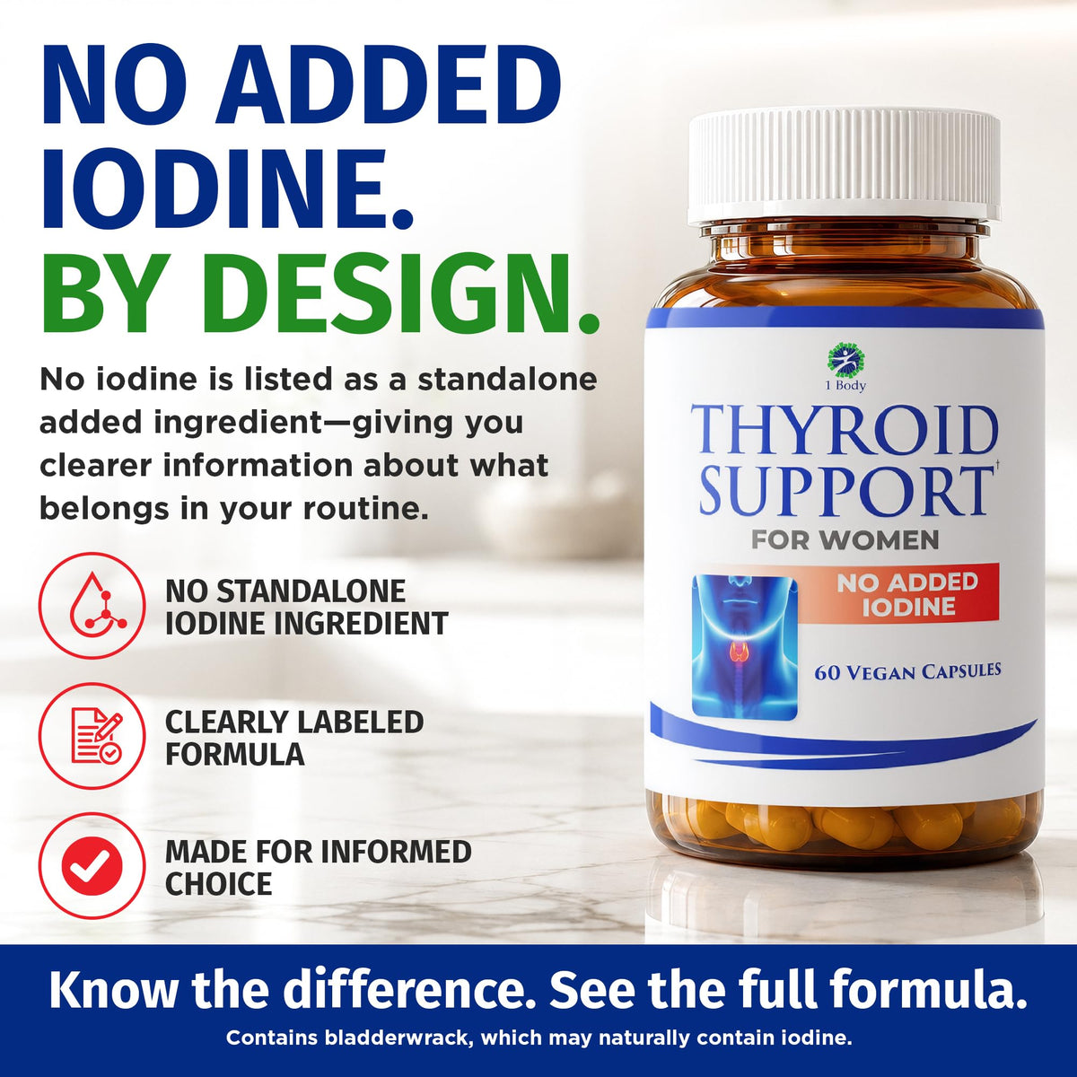60 Vegan Thyroid Support Capsules C87329