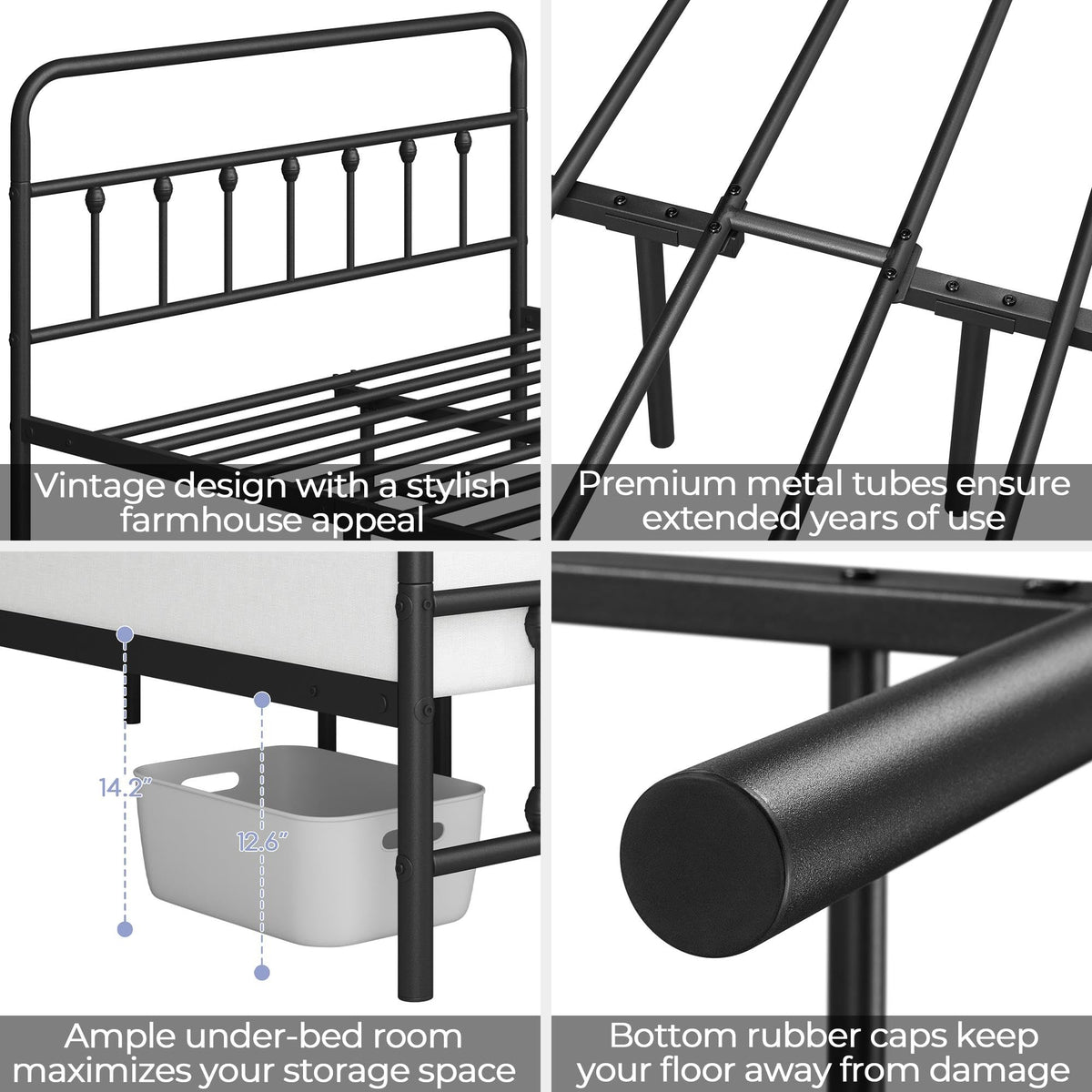 Queen Metal Platform Bed Frame A242345