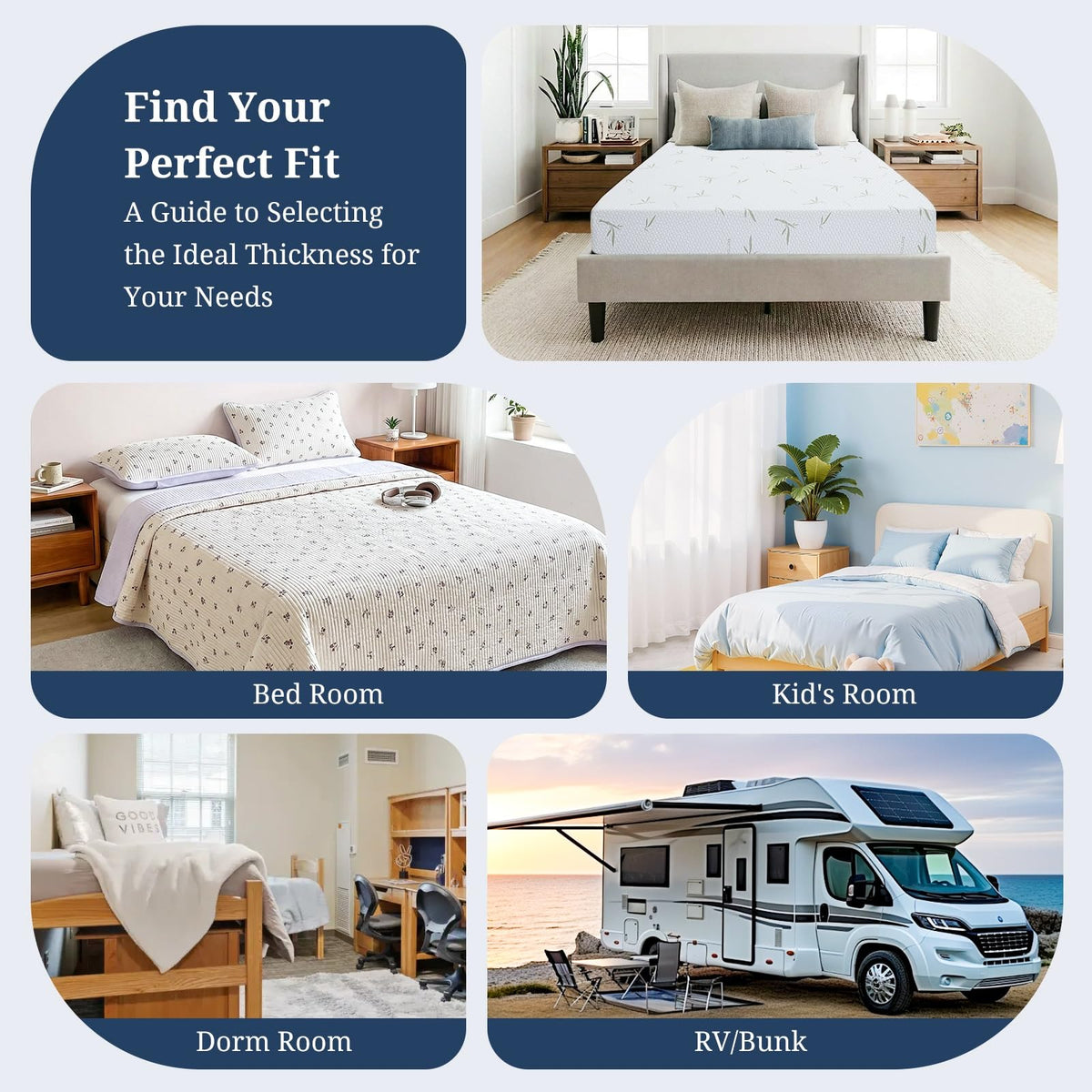 5 Inch Gel Infused Memory Foam Mattress Q561