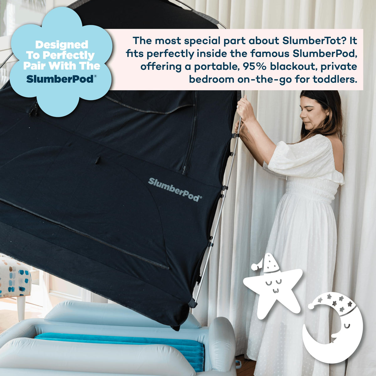 Inflatable Toddler Travel Bed with Safety Bumpers Z37327
