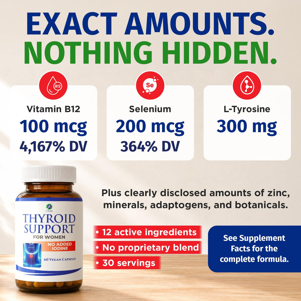 60 Vegan Thyroid Support Capsules C87329