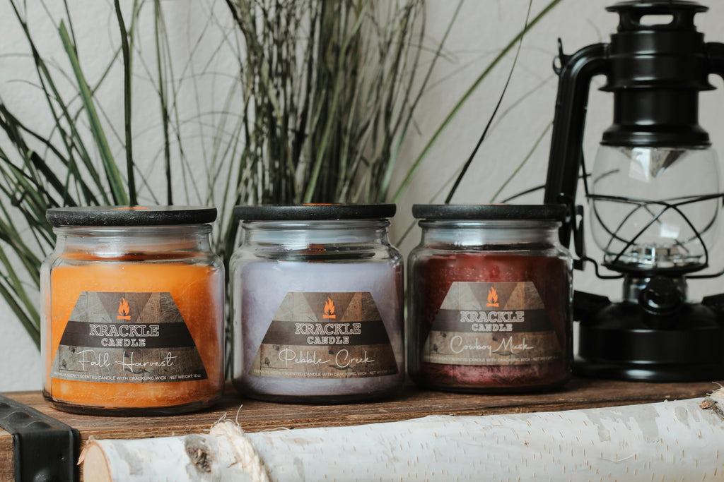 16 oz Vanilla Coffee Scented Candle with Wooden Wick P2296