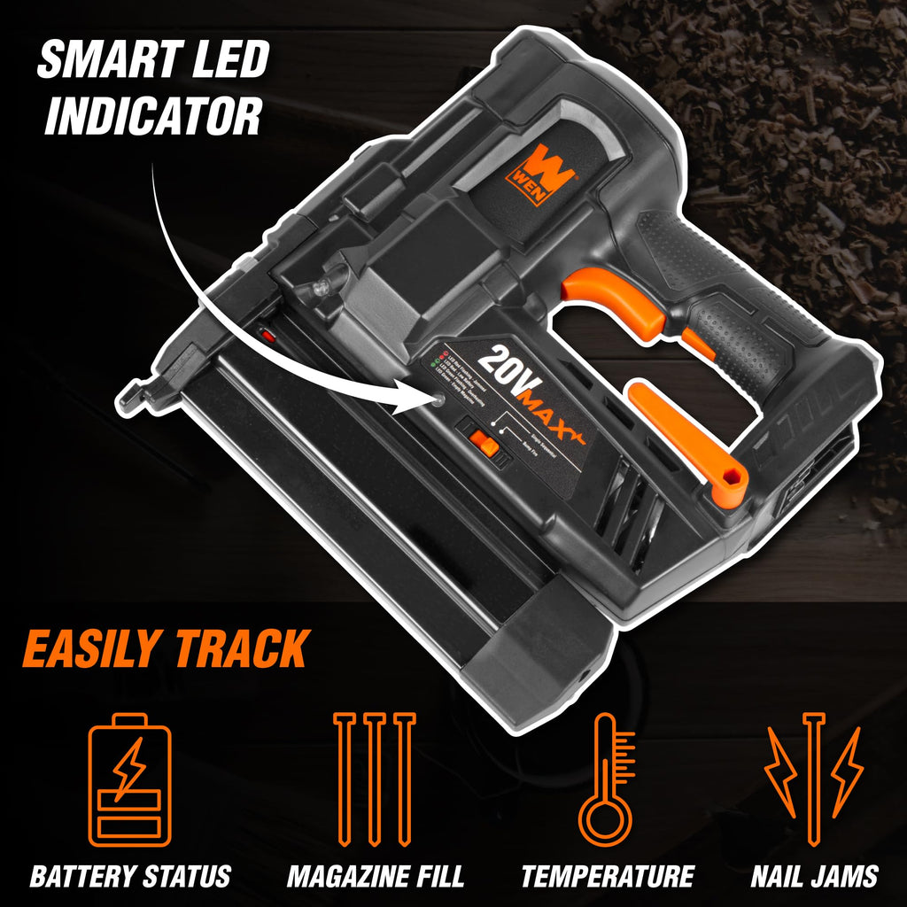 20V Max Cordless 18-Gauge Brad Nailer with Battery and Charger N7923