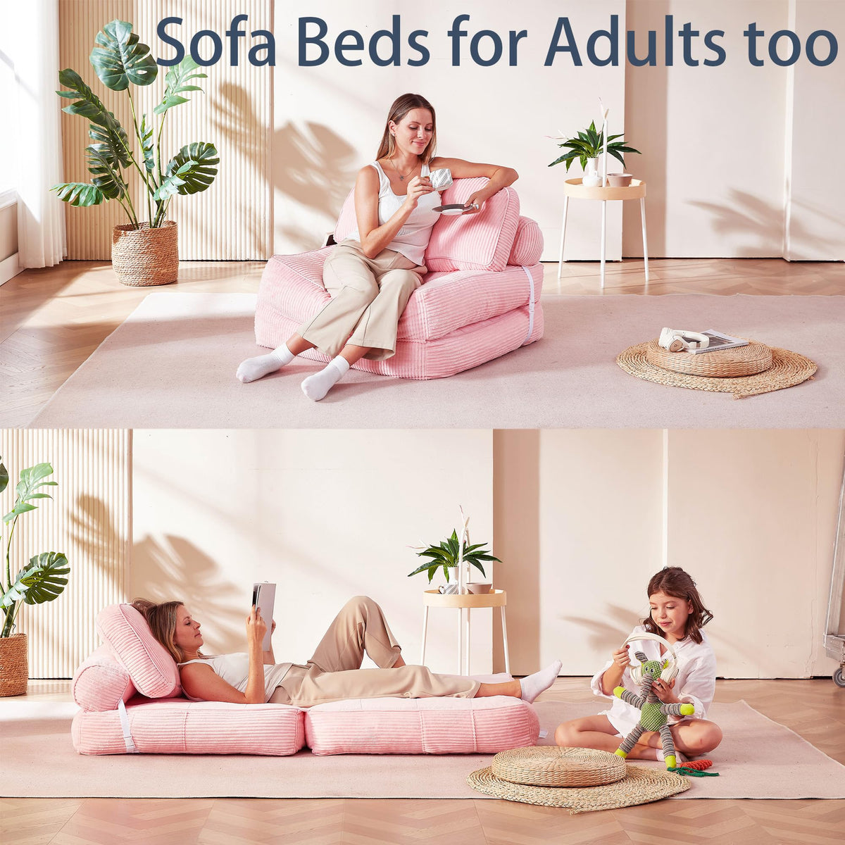 30" Convertible Futon Sofa Bed W73011
