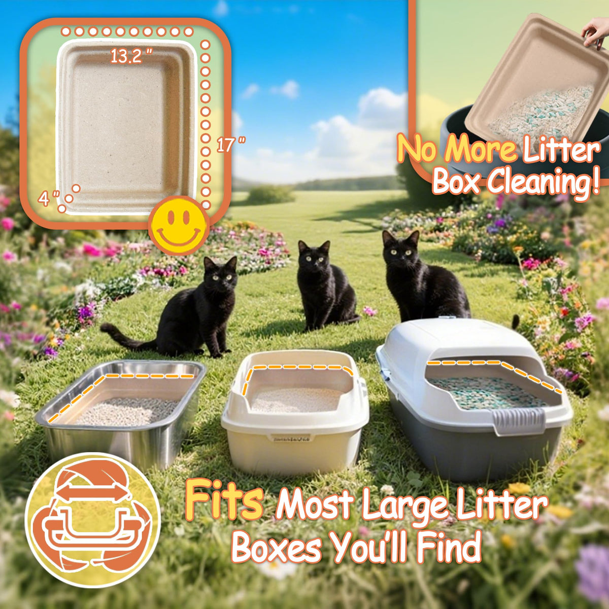 Disposable Litter Boxes for Cats Z45235